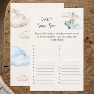 Teddy-Bär-Babynamen-Rennen Baby-Shower-Spiel