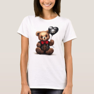 Teddy Bär & Ballon mit der Piratenflagge. T-Shirt