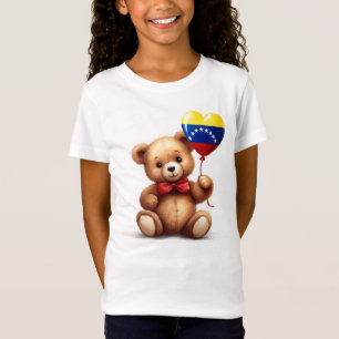 Teddy Bär & Ballon mit venezolanischer Flagge. T-Shirt