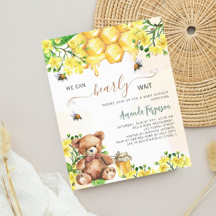 Teddy Bär Bienen Honeycomb Budget Baby Shower