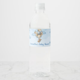 Teddy Bär blau-braun-beige Ballons Babydusche