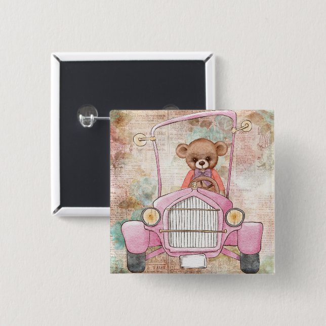 Teddy Bar Button (Vorne & Hinten)