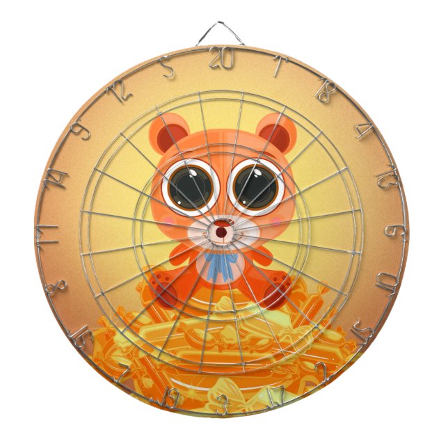 Teddy Bar - Candy Orange Dartscheibe (vorne)