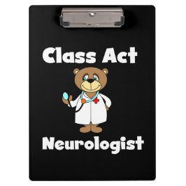Teddy Bar Class Act Neurologe Clipboard Klemmbrett