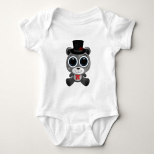 Teddy Bar - Classy Gray Baby Strampler