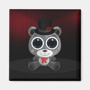 Teddy Bar - Classy Gray Magnet
