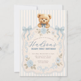Teddy-Bär-Einladung zum Geburtstag Einladung