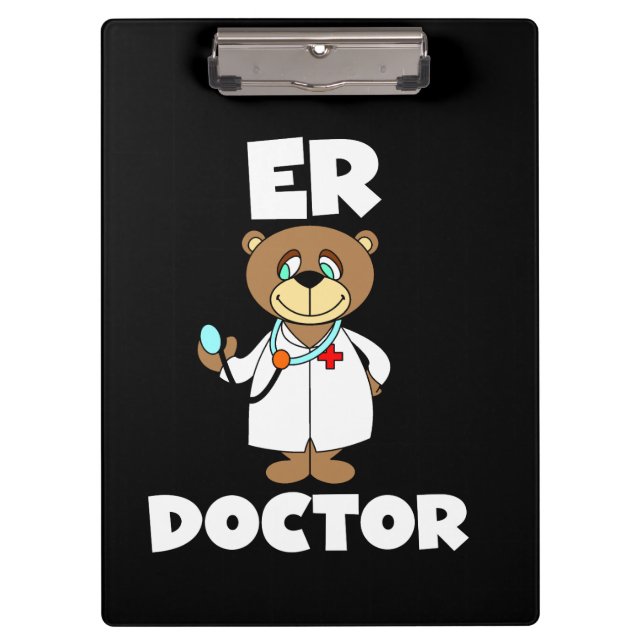 Teddy Bar ER Doctor Clipboard Klemmbrett (Vorderseite)
