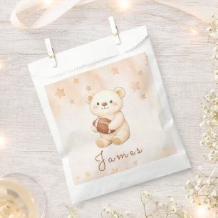 Teddy-Bär-Fußball-Baby-Shower-Dekorationen Geschenktütchen