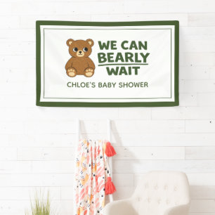 Teddy-Bär-Geschlechtsneutrale minimalistische Baby Banner