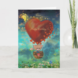Teddy Bar Happy Birthday Card Feiertagskarte