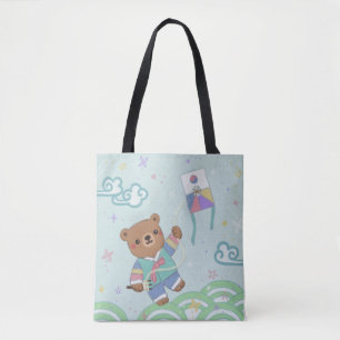 Teddy Bär in Hanbok: Drachen fliegen Tasche
