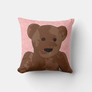 Teddy-Bär in Rosa Kissen