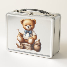 Teddy Bär Metall Brotdose