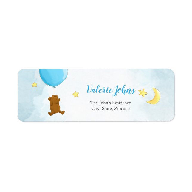 Teddy Bär mit Ballon Babydusche (Vorne)