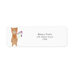 Teddy Bär mit Blume
