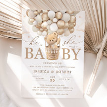 Teddy Bär mit neutralen Balloons Geschlechtsverkeh