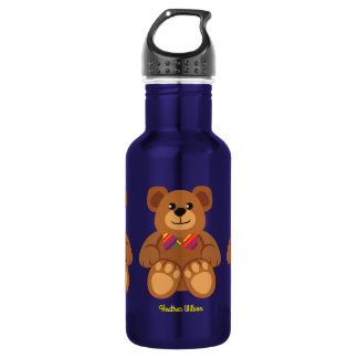 Teddy Bär Niedlich Kinder Wasserflasche mit Name