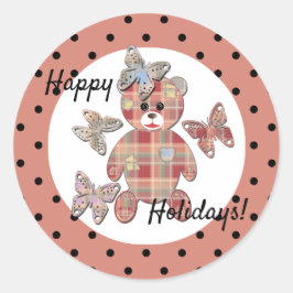 Teddy Bär Runder Aufkleber