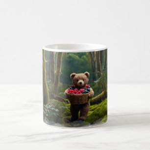 Teddy Bär Sammelt Beeren Kunst für Kinder Kaffeetasse