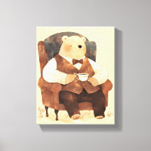 Teddy-Bär Skandinavische Babyzimmer-Kunst