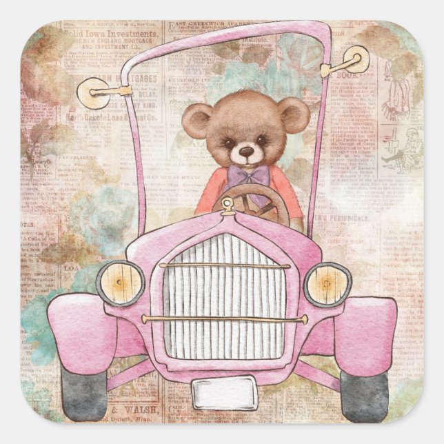 Teddy Bar Sticker (Vorderseite)