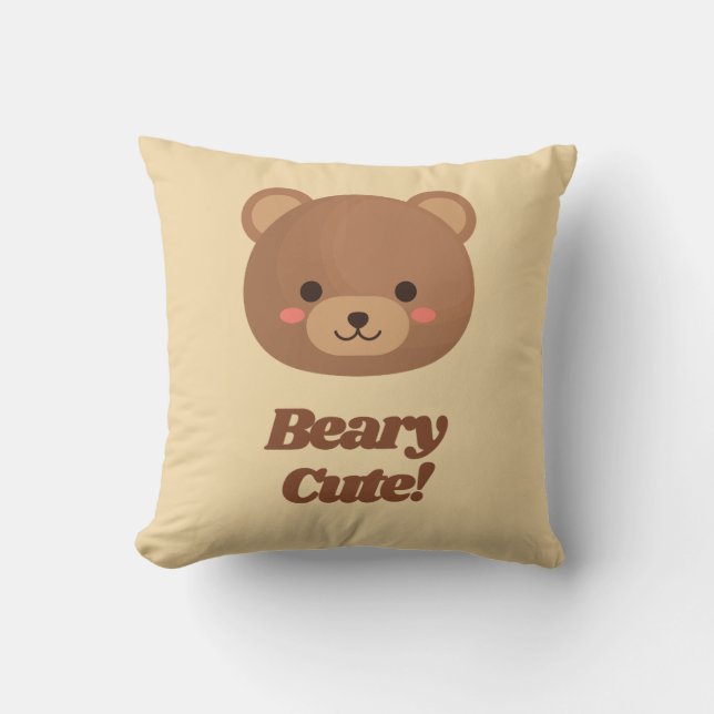 Teddy Bar Throw Kissen (Vorderseite)