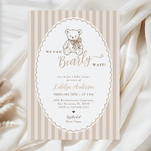 Teddy-Bär-Vintage-Baby-Shower-Einladung Einladung