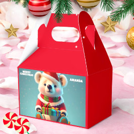 Teddy Bär Weihnachten Personalisiert Kids Party Ro Geschenkschachtel