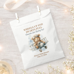 Teddy-Bär Wheels Up Hearts Full Geschenktütchen