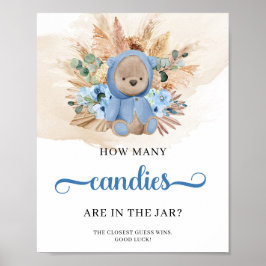 Teddy Bär wie viele Candies im Jar-Spiel sind Poster