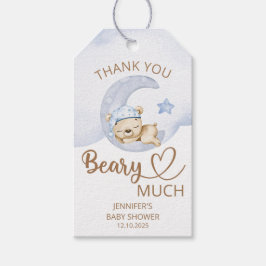 Teddy Bären Baby Boy Danke beary viel Geschenkanhänger