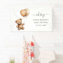 Teddy Bären Balloons Babydusche Geschlecht neutral Banner