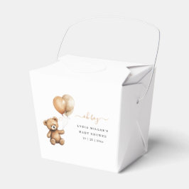 Teddy Bären Balloons Babydusche Geschlecht neutral Geschenkschachtel