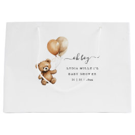 Teddy Bären Balloons Babydusche Geschlecht neutral Große Geschenktüte