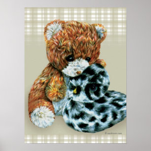 Teddy Bären Cuddles Print Poster