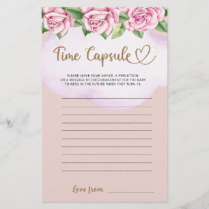 Teddy Bären Girl baby Dusche Time Kapsel