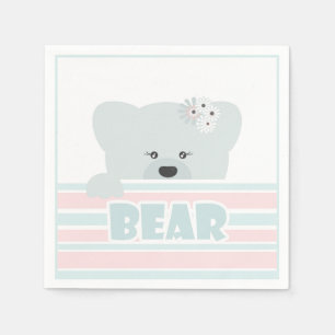 Teddy Bären illustrieren Kinder kindisch Serviette