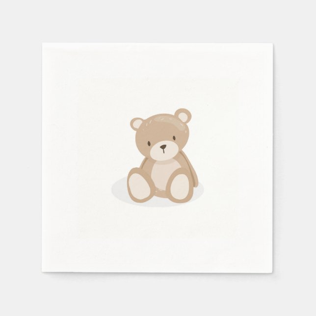 Teddy Bären Picknick Paper Napkin Bear Picnic Serviette (Vorderseite)