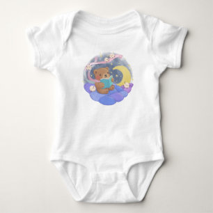 Teddy Bären Reading mit/ Fluffy Monsters Illustrat Baby Strampler