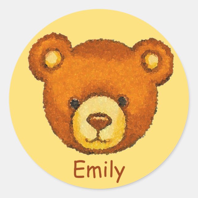 Teddy Bären Stickers ~ Individuelle Name ~ Persona (Vorderseite)