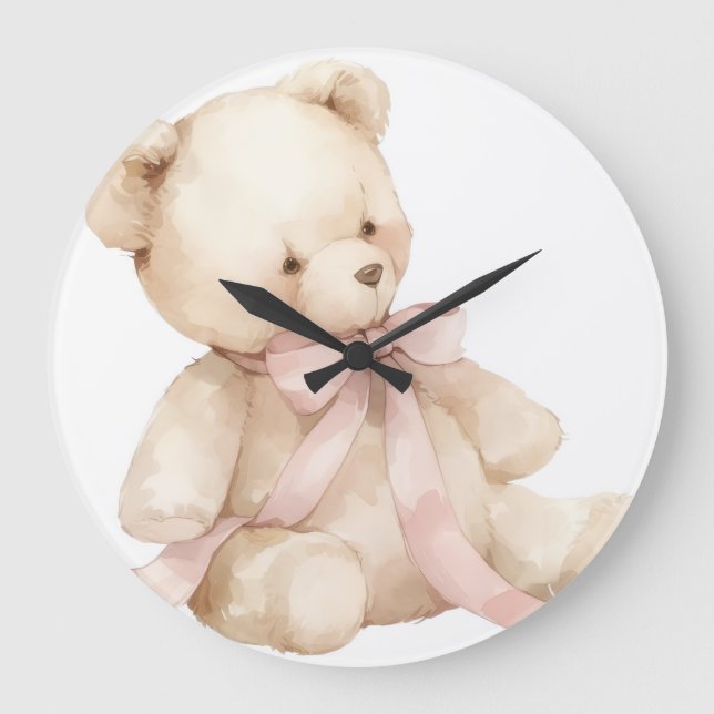 Teddy Bären Uhr (Vorderseite)