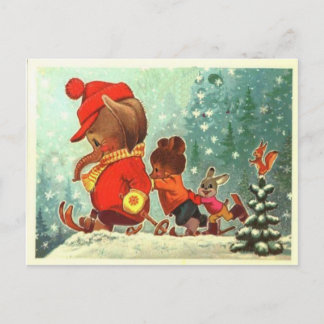 Teddy Bären, viel Spaß im Schnee, Weihnachten