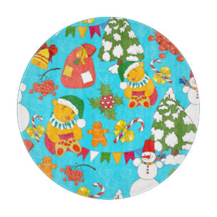 Teddy Bären Weihnachten: Kid-Friendly Muster. Schneidebrett