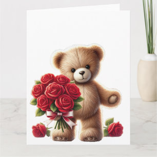 Teddy Bären's Romantische Geste Karte