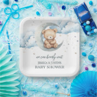 Teddy Bärenstars und Moon Baby Dusche