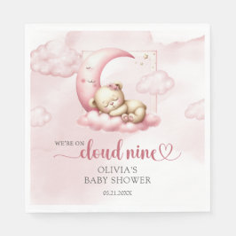 Teddy Bärenwolke 9 Pink Girl Dusche Serviette