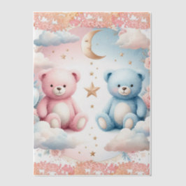 Teddy Bärenwolken und Mondplakette