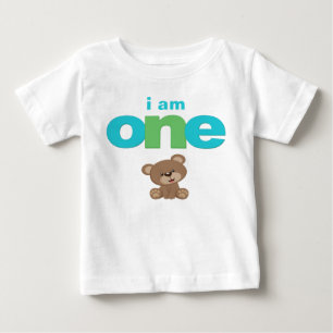 Teddy-Bärn-1. Geburtstags-T - Baby T-shirt