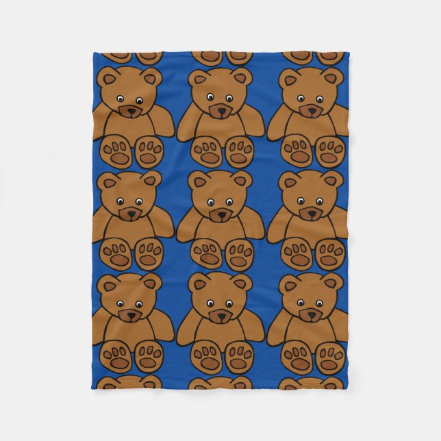 Teddy-Bärn-Fleece-Decke Fleecedecke (Vorderseite)